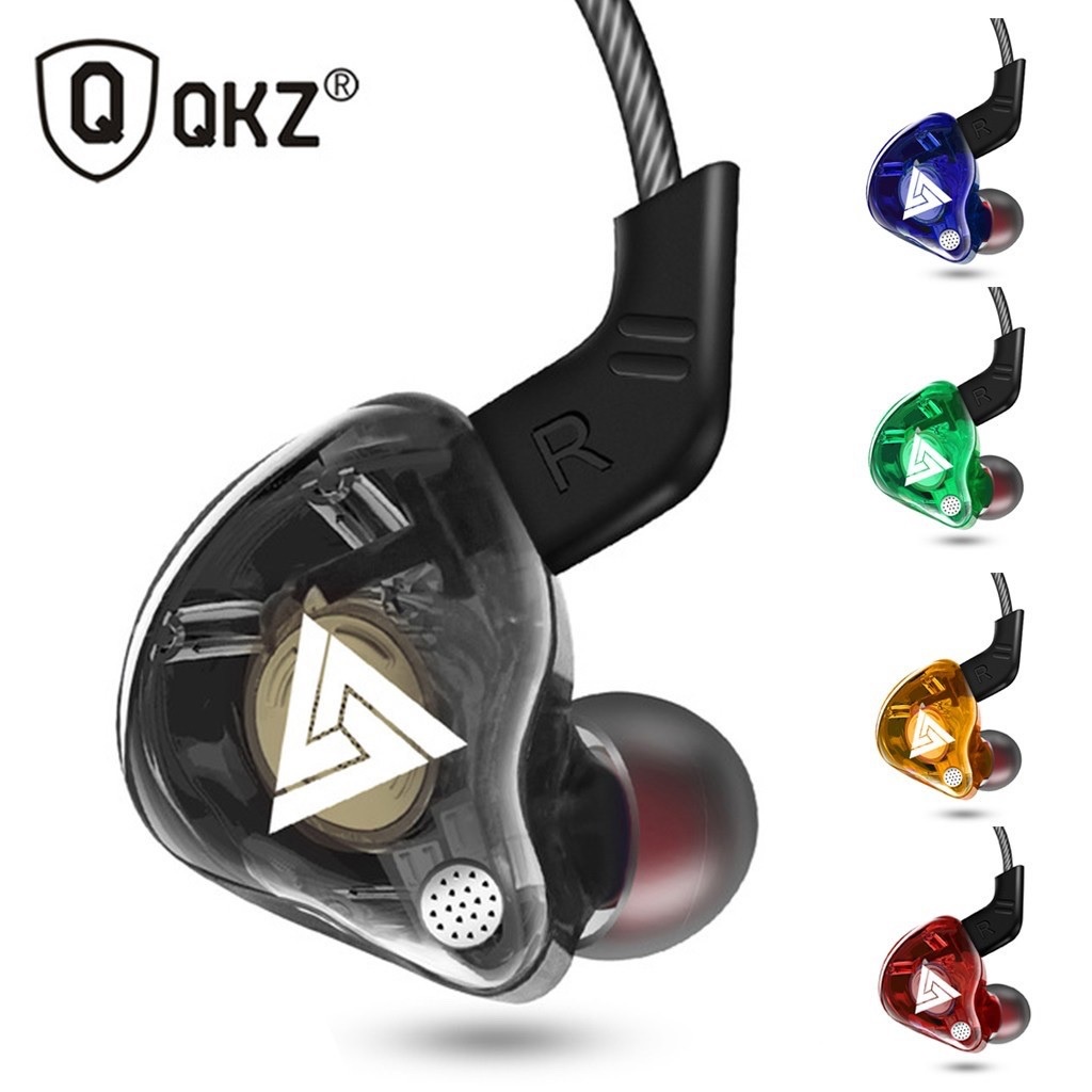 Tai nghe có dây nhét tai gaming QKZ - AK6 chống ồn tốt âm thanh HiFi 8D chơi game cực đã - Dây cáp dù cực bền