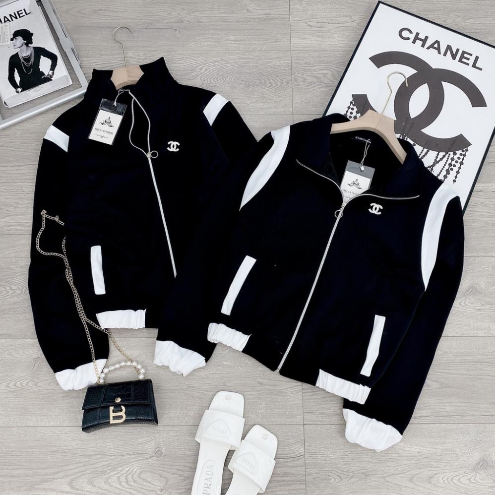 [ 𝐅𝐑𝐄𝐄 𝐒𝐇𝐈𝐏 ]   ÁO KHOÁC NỈ BOMER PHỐI MÀU VIỀN TÚI HÀNG ĐẸP Ạ