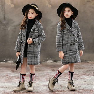 Áo dạ kẻ cho bé gái (Mã MG021)