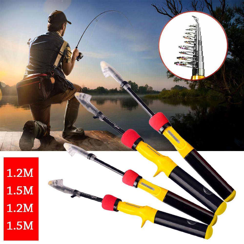 Cần Câu Cá Mini Siêu Nhẹ Có Thể Thu Gọn Tiện Dụng Mang Theo Du Lịch