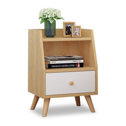 Tủ để đồ đa năng có ngăn kéo kết hợp kệ độc đáo, tab đầu giường trang trí đẹp TAB05 - Made by SÀNH