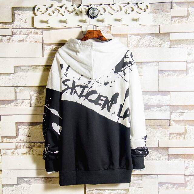 < FREESHIP > Áo hoodie vải nỉ, sweat hàn nam nữ vải dày dặn, bao đẹp, bao chất phối đen trắng | BigBuy360 - bigbuy360.vn