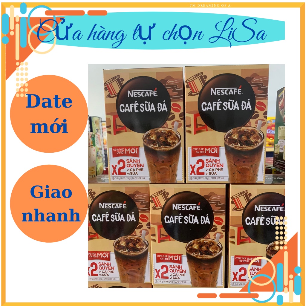 Cafe Nescafe sữa sánh quyện 10g*24g