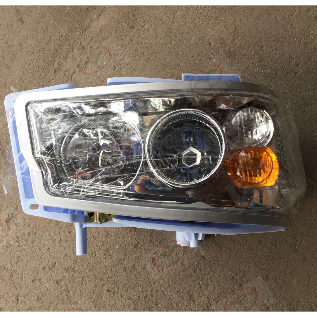 Đèn pha xe tải lắp cho xe Howo 371, 336 ben, bóng halogen Hàng đẹp