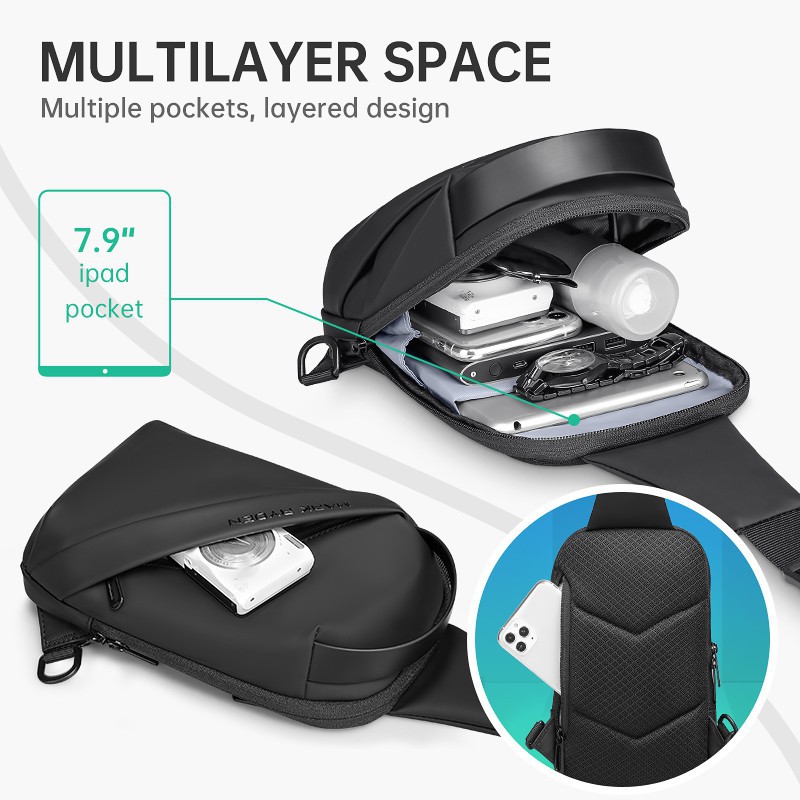 Túi Đeo Chéo Mark Ryden MR8518 Chống Thấm Nước Đơn Giản Thời Trang Cho Nam | BigBuy360 - bigbuy360.vn