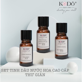 Combo 3 Chai Tinh Dầu Nước Hoa Nhập Khẩu KODO Hương Thư giãn - Nguyên Chất - 10mlx3