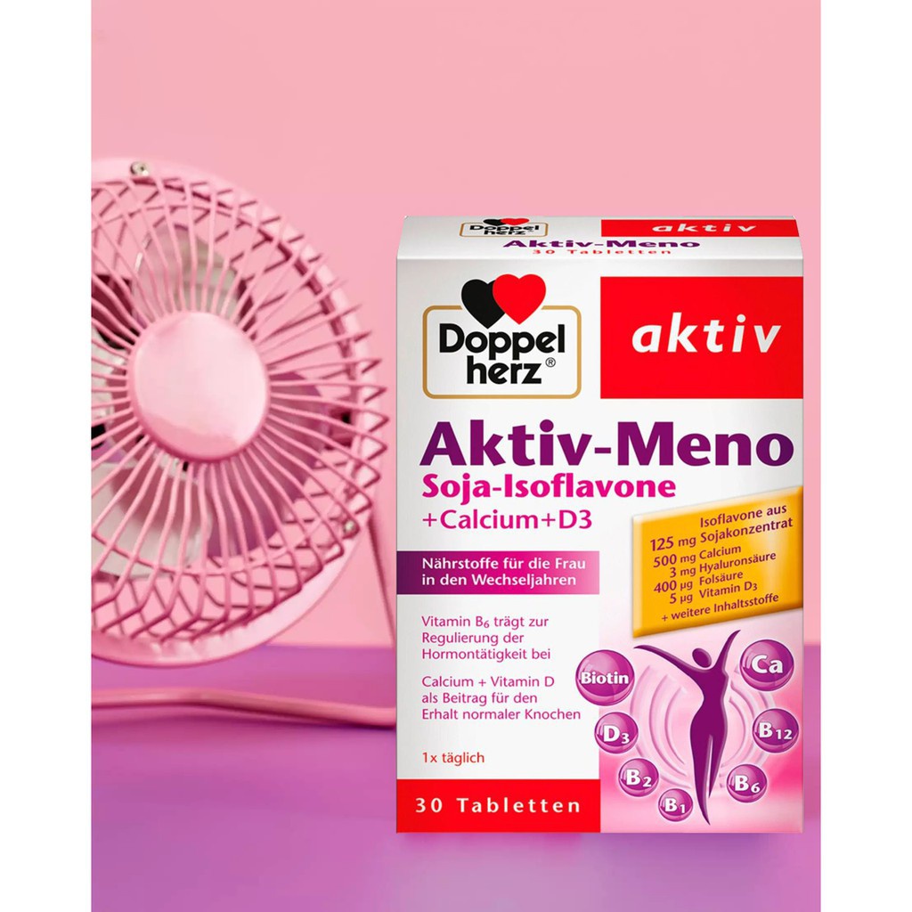 Aktiv Meno Soja Isoflavone Cân Bằng Nội Tiết Tố Nữ 30 Viên - TP051