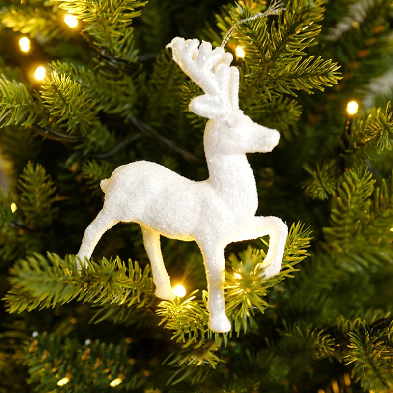 Phụ kiện treo trang trí cây thông noel dịp giáng sinh hình cánh thiên thần/ tuần lộc/ bông tuyết xinh xắn