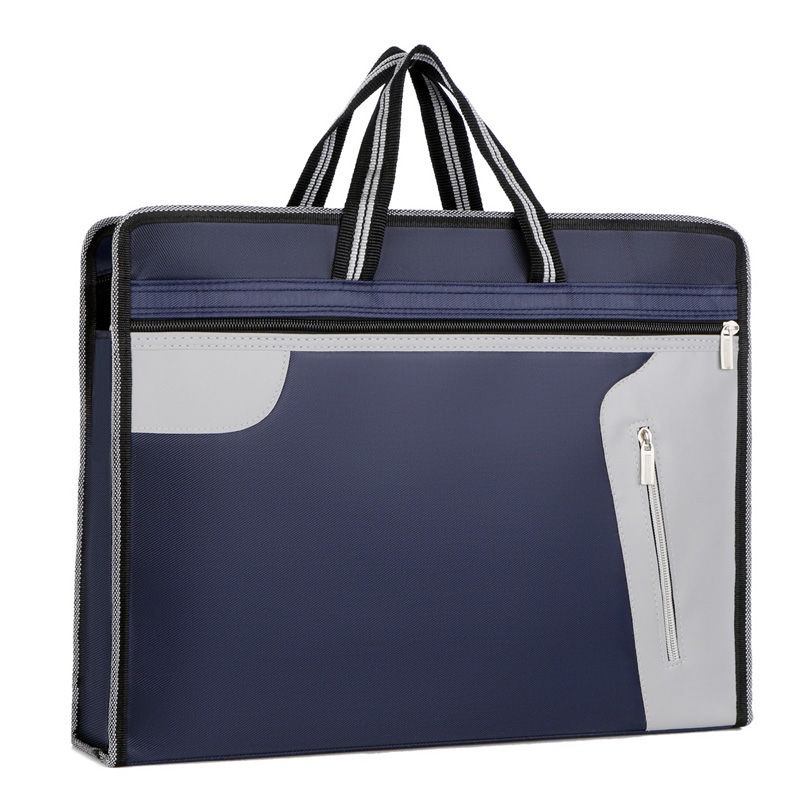◎❒✕ Túi xách Canvas phối khóa kéo thời trang công sở | BigBuy360 - bigbuy360.vn