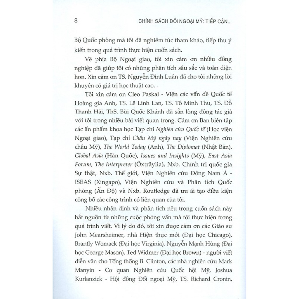 Sách - Chính Sách Đối Ngoại Mỹ: Tiếp Cận Từ Thuyết Hiện Thực Mới Và Trường Hợp Việt Nam Sau Khi Bình Thường Hóa Quan Hệ | BigBuy360 - bigbuy360.vn