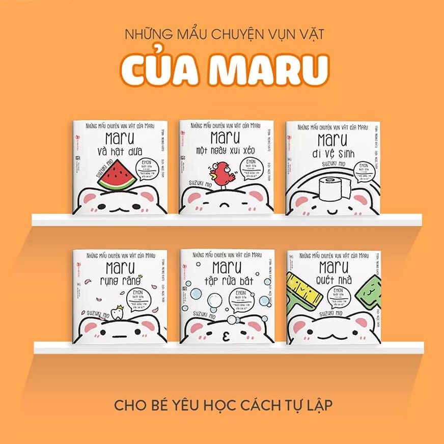 Sách Ehon Nhật Bản - Combo 4 bộ: Taku + Hasu + Maru + Kenta - Dành cho bé từ 2 - 8 tuổi