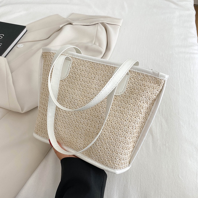 Túi Xách Cỡ Lớn Màu Trơn Đơn Giản Thời Trang Cho Nữ