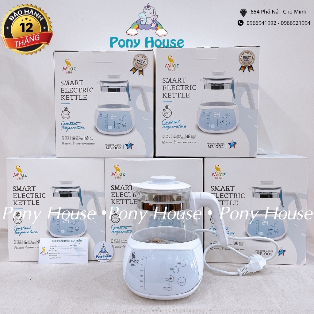 Máy Đun Nước Pha Sữa Moaz BéBé - Máy Đun Hâm Nước Đa Năng Siêu Tốc MB-002 Chính Hãng Bảo Hành 1 Năm