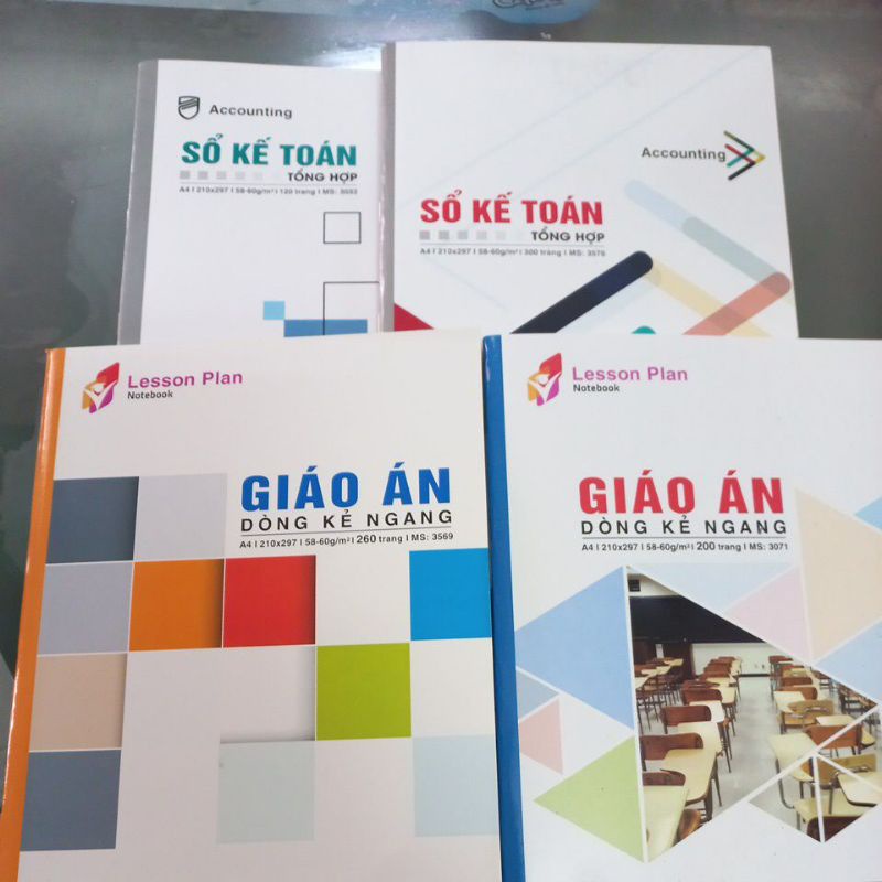 Sổ giáo án dòng kẻ ngang 200 và 260 trang Hải Tiến