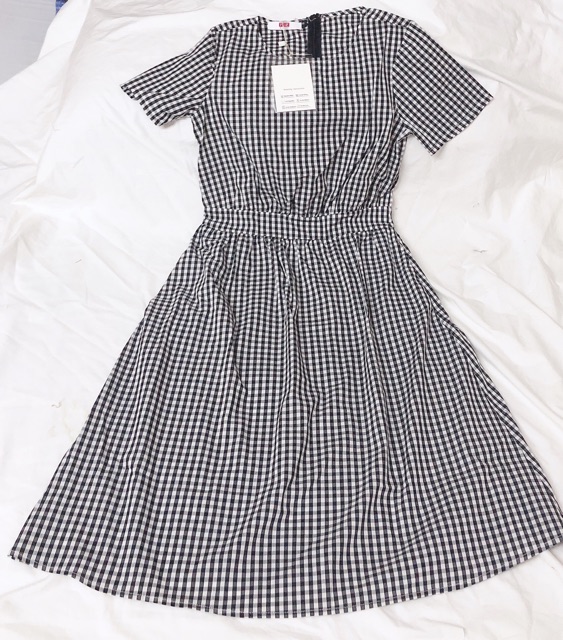 Váy Kẻ Dáng Dài Vintage | BigBuy360 - bigbuy360.vn