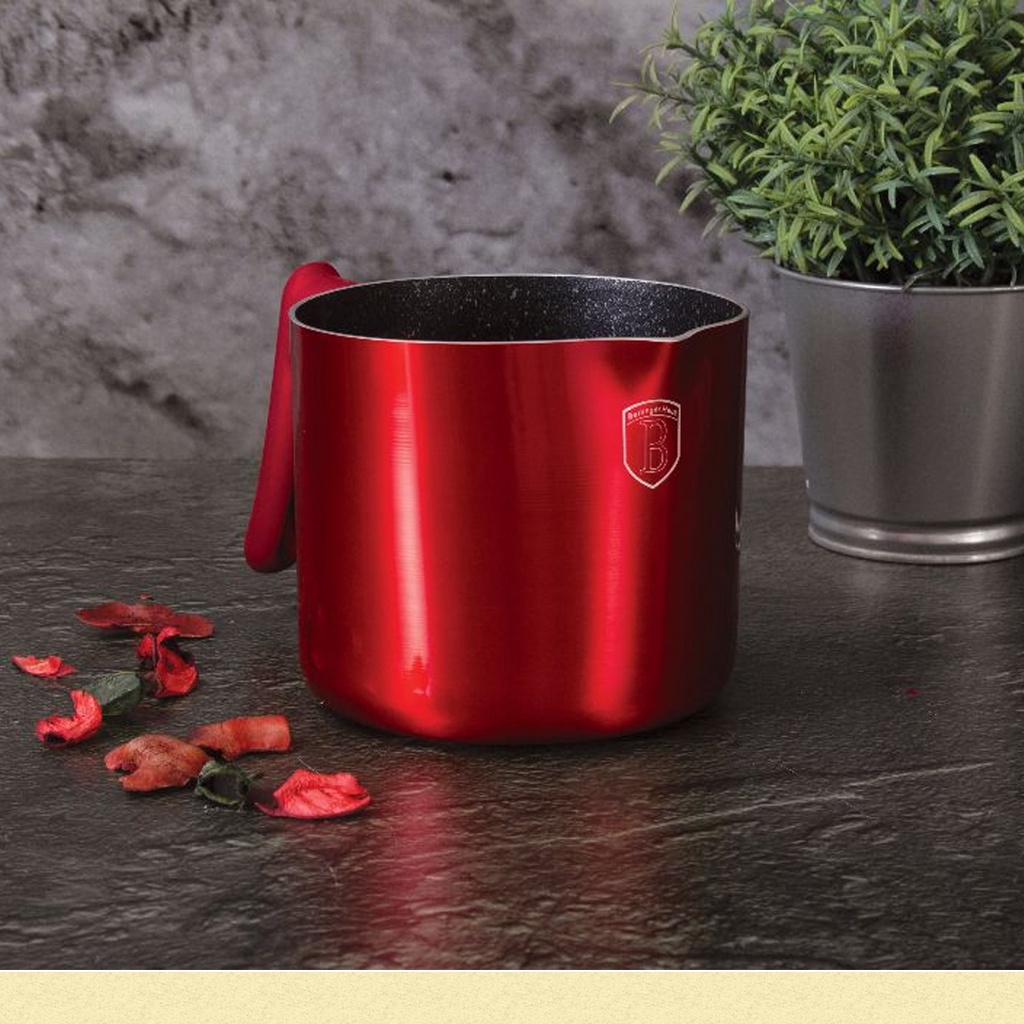 Ca đun sữa Berlinger Haus BH/1965 1,2l - màu đỏ (dùng cho bếp gas, hồng ngoại)