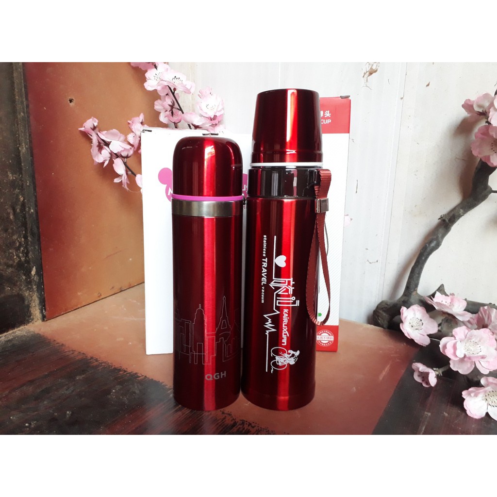 Bình giữ nhiệt inox cao cấp mẫu thể thao dung tích lớn