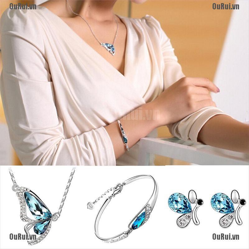 Bộ Nhẫn Hình Bướm Thời Trang Xinh Xắn