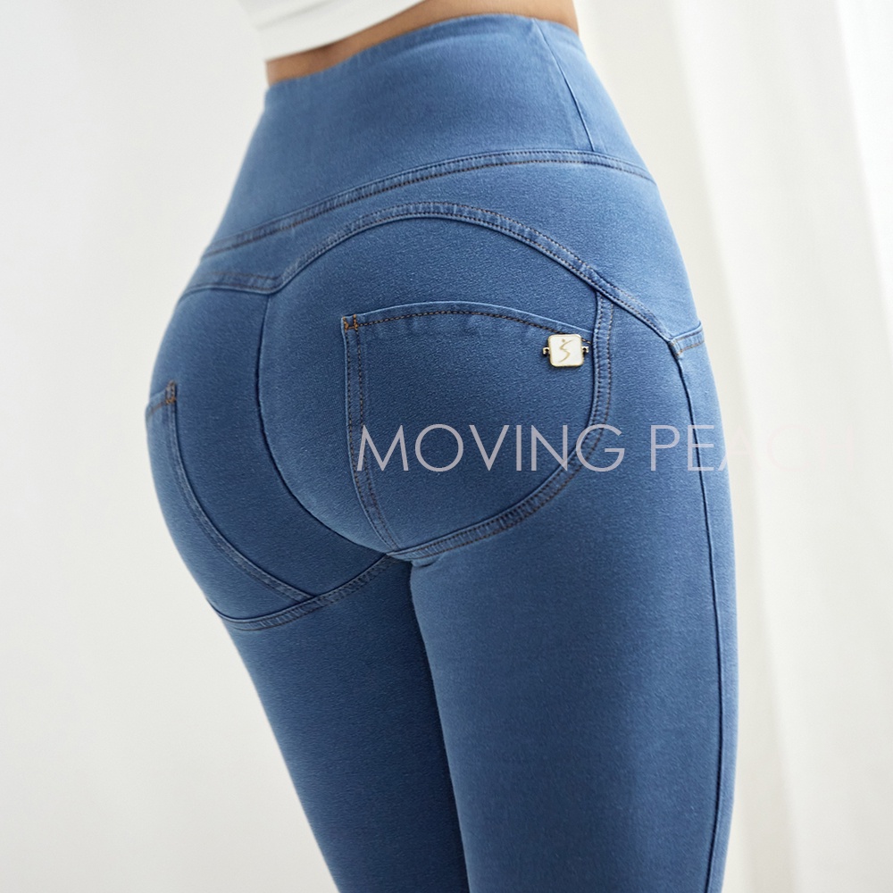 Quần tập yoga thể hình MOVING PEACH CLS-G dáng legging cạp cao