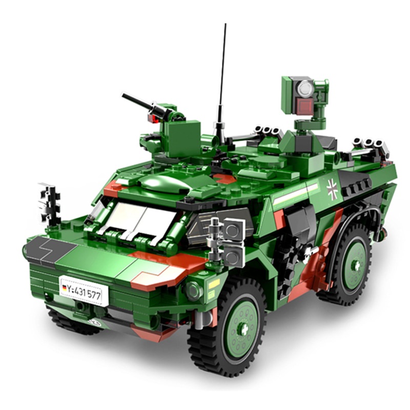XINGBAO Bộ Đồ Chơi Lắp Ráp Xe Tăng Chiến Thuật Quân Đội Hx-8 Pzh2000 Cannon Leopard Lars-2