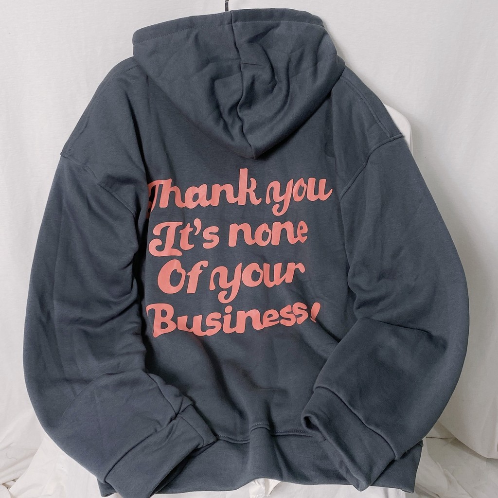 Áo khoác nam nữ - Áo nỉ Hoodie YAYSHOP chất nỉ mềm mịn in chữ THANK YOU | BigBuy360 - bigbuy360.vn