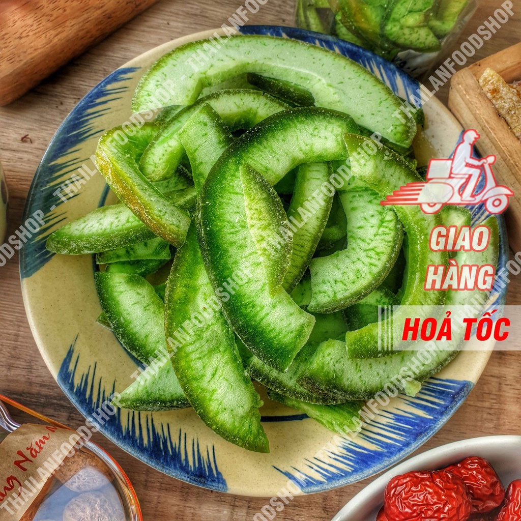 Vỏ Bưởi Xanh Sấy Dẻo Thái Lan Lon 500gr