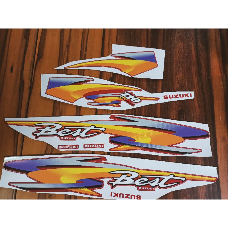Bộ tem Suzuki Best màu đỏ