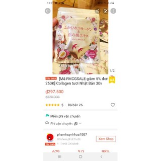 Mặt nạ Collagen tươi Soft Capsule 30v