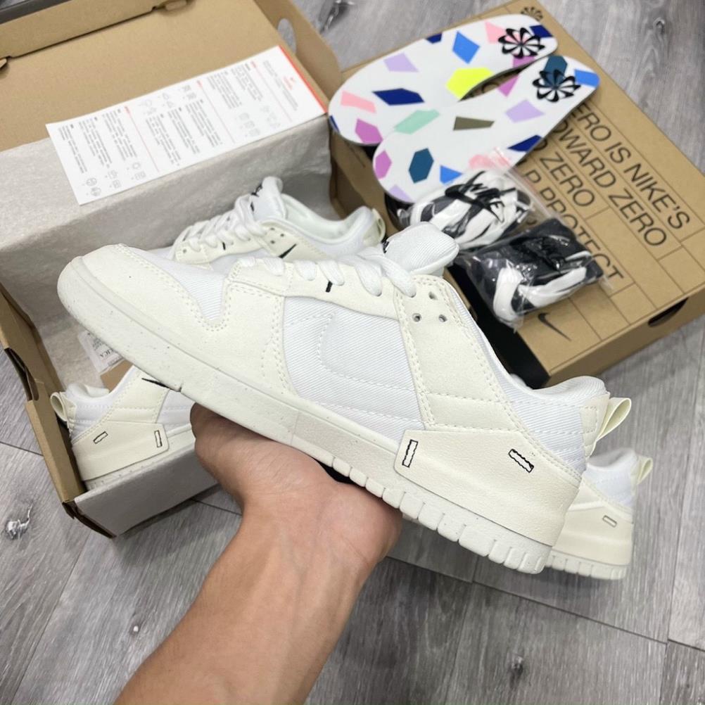 Giày Nike SB Dunk Low Disrupt 2 ‘Pale Ivory Black’ DH8568 Trắng móc đen, 𝗝𝗼𝗿𝗱𝗮𝗻 1 𝗦𝗕 𝗗𝘂𝗻𝗸 𝗟𝗼𝘄 𝗗𝗶𝘀𝗿𝘂𝗽𝘁 𝟮 𝗚𝗥𝗘𝗘𝗡 𝗫𝗮𝗻𝗵 𝗟𝗮́