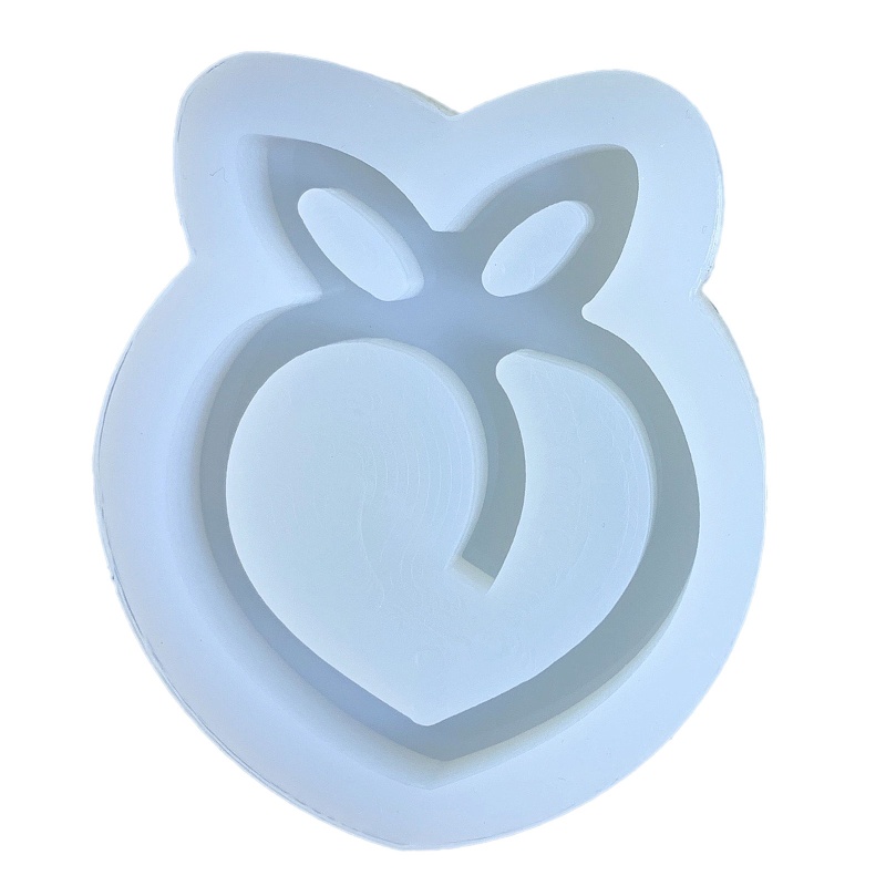 Sa Khuôn Làm Đồ Trang Sức Hình Quả Đào Bằng Nhựa Resin Dễ Thương DIY