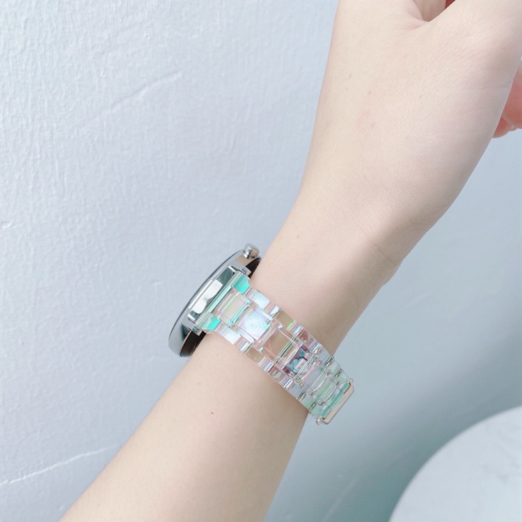 Dây Đeo Nhựa Trong Suốt 22mm 20mm Cho Đồng Hồ Thông Minh Samsung Galaxy Watch 3 4 40 / 44m 41 / 45mm Huawei GT2