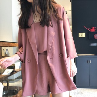 [ Hàng order ] Set vest ulzzang 3 món 2 màu ( Có ảnh thật 2 màu )