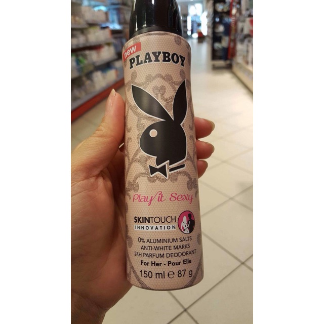 Xịt khử mùi cơ thể Playboy hương nước hoa