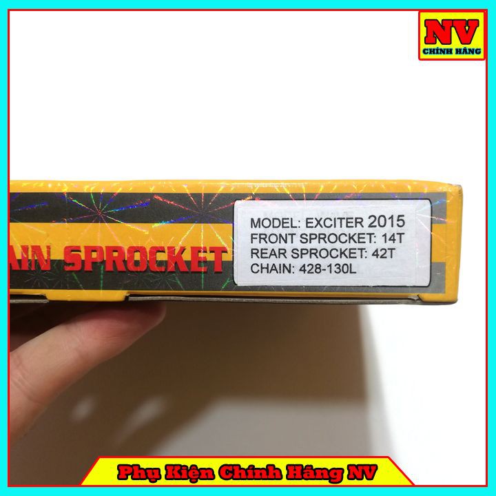 Bộ Nhông Sên Đĩa Vàng DID Cho Sirius FI, Wave, Dream, Exciter, Winner