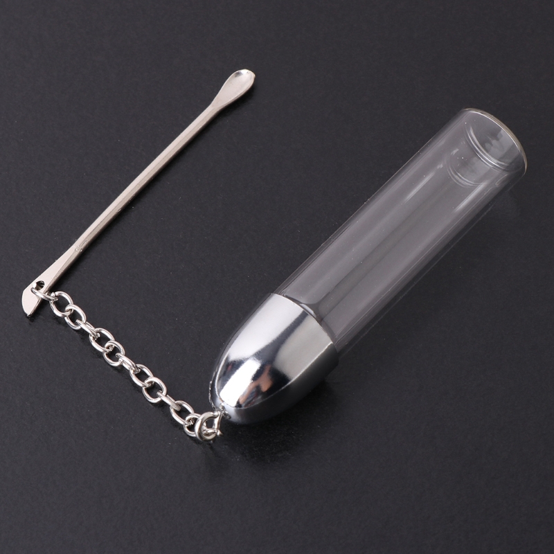 [Hàng mới về] Hộp đựng thuốc với thìa múc màu sắc ngẫu nhiên 72mm