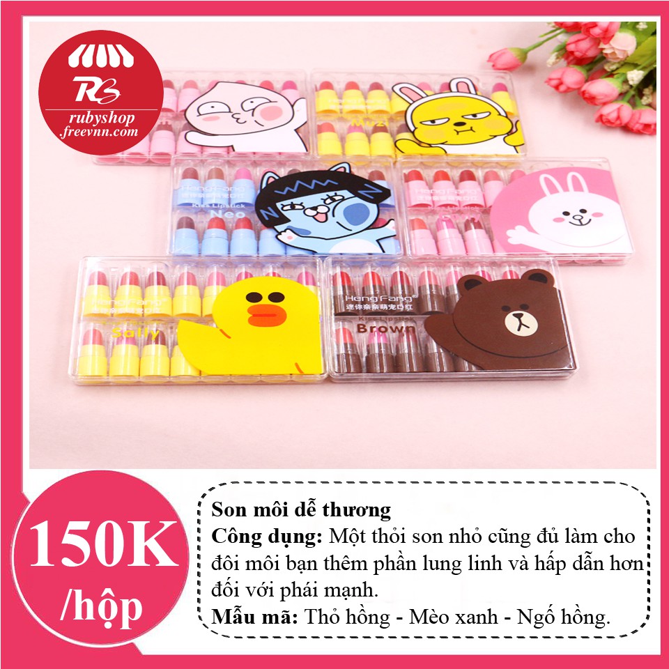 Xả hàng Hộp Son môi dễ thương