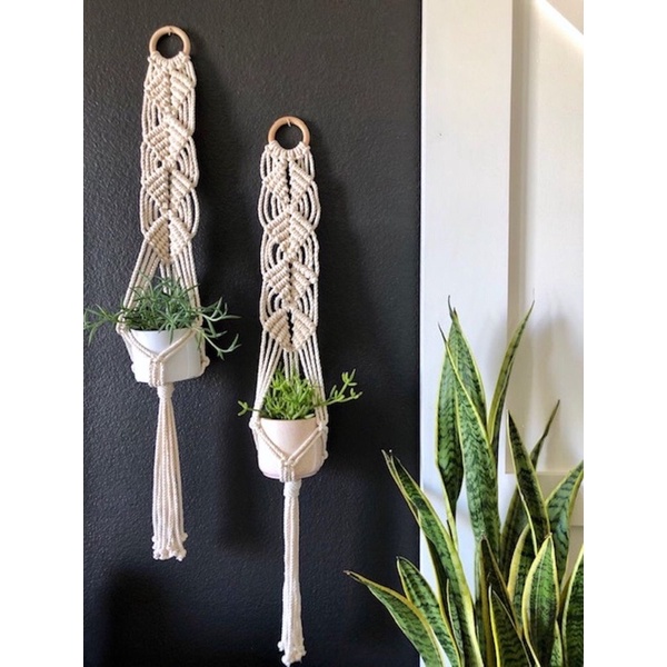 Giỏ  cây macrame giúp trang tri nhà cửa của bạn một cách sang trọng nhất