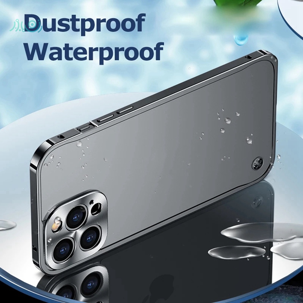 Ốp Điện Thoại Bằng Nhôm Mặt Nhám Trong Mờ Khung Kim Loại Sang Trọng Cho iPhone 14 Pro Max 14 Plus