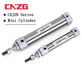 Cdj2b Đôi Tác Động Khí Nén Xi Lanh Lỗ Khoan 10mm 16mm Mini Nhỏ Thép Không Gỉ Đơn 20mm 25mm 30mm 150mm Đột quỵ