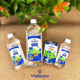 Dầu dừa hữu cơ ép lạnh nguyên chất Vietcoco