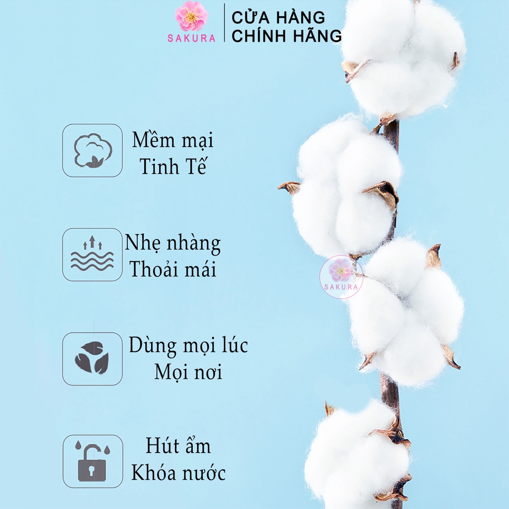 Bông Tẩy Trang Nội Địa Trung 3 Lớp Cotton Pads Maycreate Mềm Mịn 222 Miếng 150 Miếng 230 Miếng Lameila SAKURA