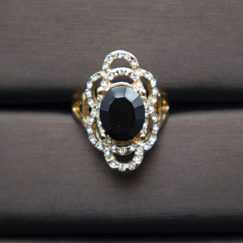 30pcs Nhẫn Đính Kim Cương Nhân Tạo Màu Xanh Dương/Hồng Thời Trang Cho Nữ