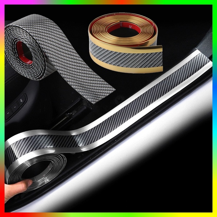 Nẹp Chống Xước Bước Chân Cửa Xe Bậc Lên Xuống Ô Tô Xe Hơi Mạ Cacbon Cao Cấp | BigBuy360 - bigbuy360.vn