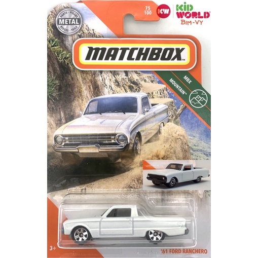Xe mô hình Matchbox bán tải '61 Ford Ranchero GKK50.