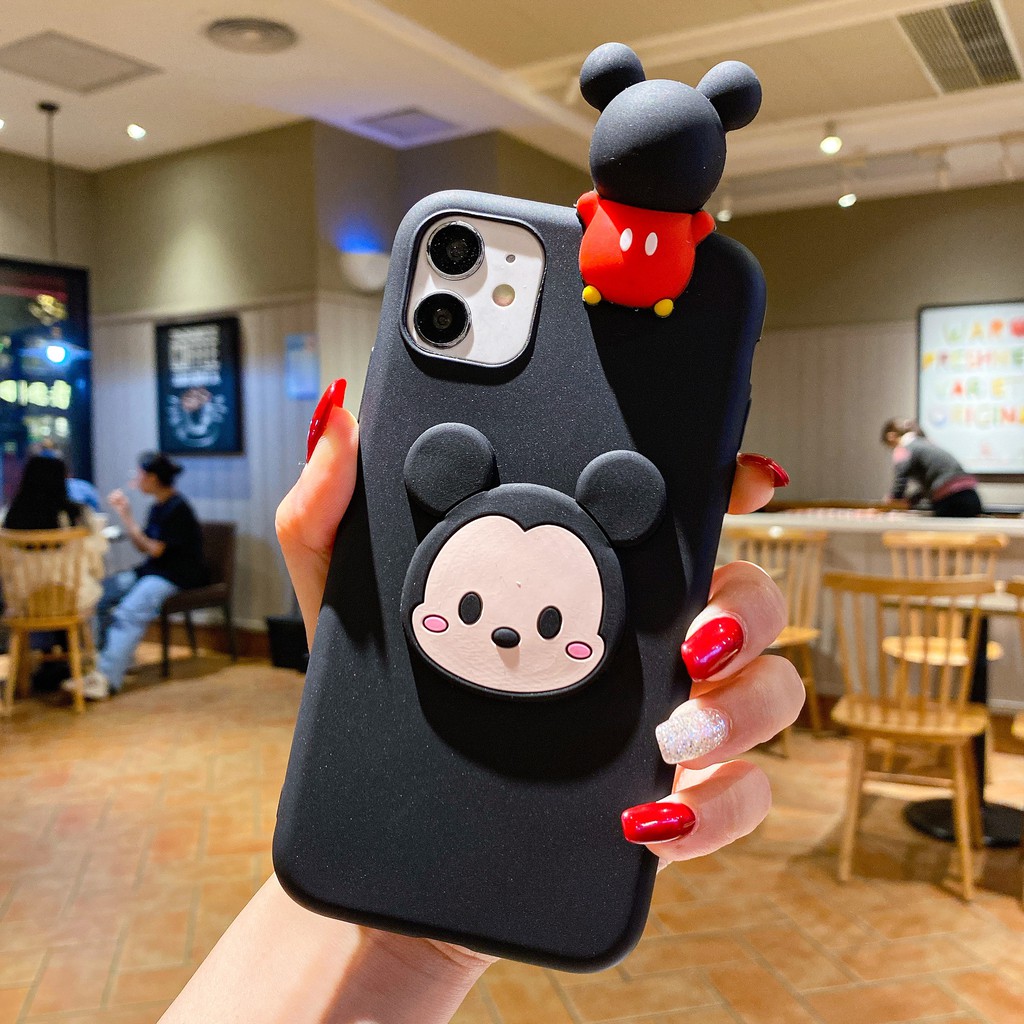 MINNIE Ốp Lưng Tpu Mềm In Hình Hoạt Hình Disney Cho Samsung Galaxy S20 Fe S21 Note 8 9 10 20 Ultra S10 S8 S9 Plus