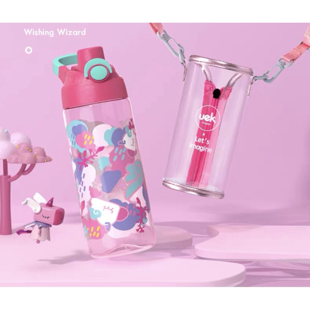 Bình nước uek cho bé 460ml có tuí đựng và dây đeo