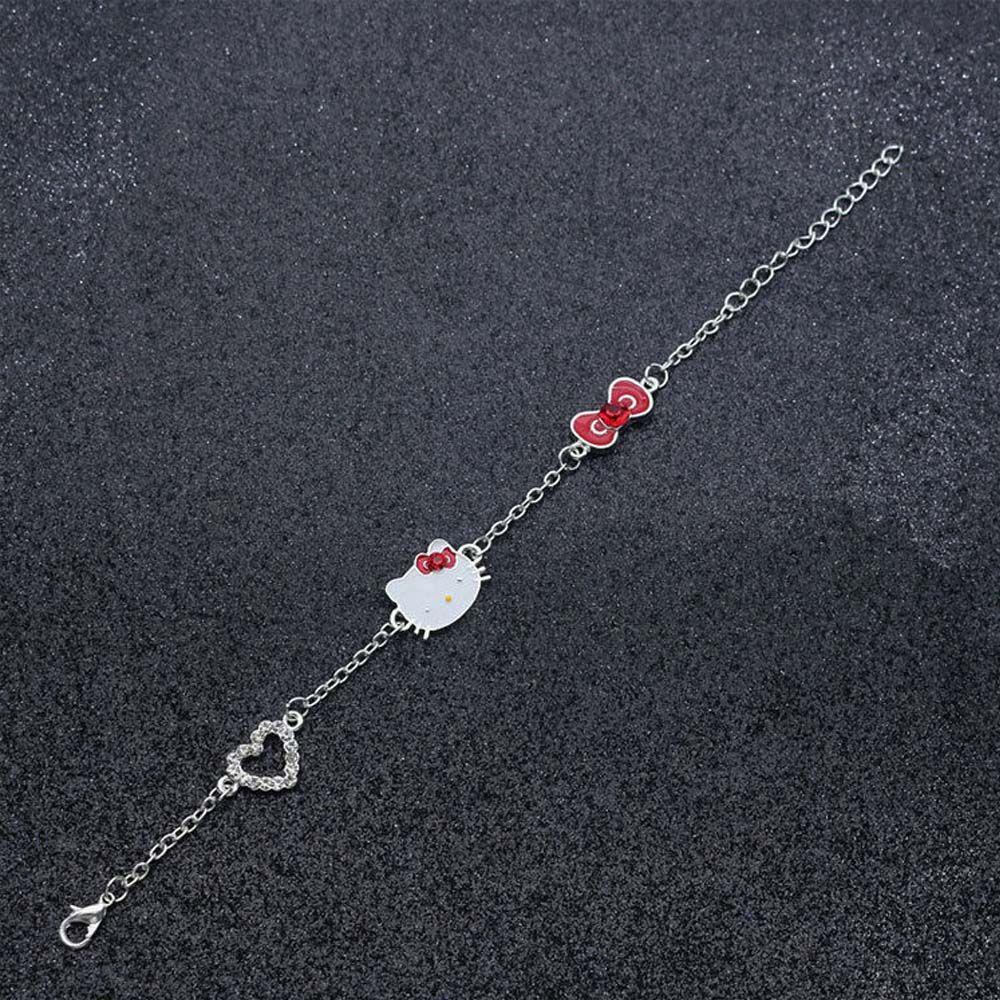 Khuyên Tai Hình Mèo Dễ Thương|Vòng Tay Hợp Kim Hình Mèo Hoạt Hình Phong Cách Hàn Quốc