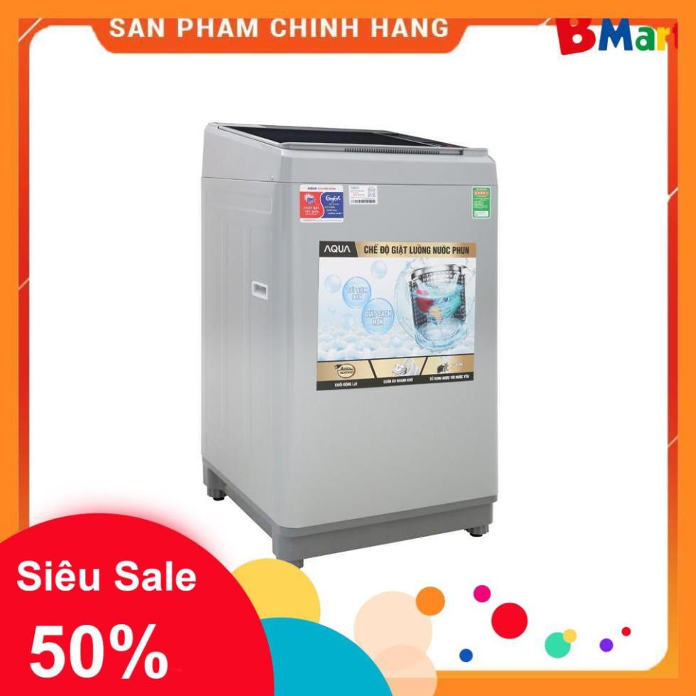 [ VẬN CHUYỂN MIỄN PHÍ KHU VỰC HÀ NỘI ] Máy Giặt Cửa Trên Aqua AQW-S80CT  - BM NEW