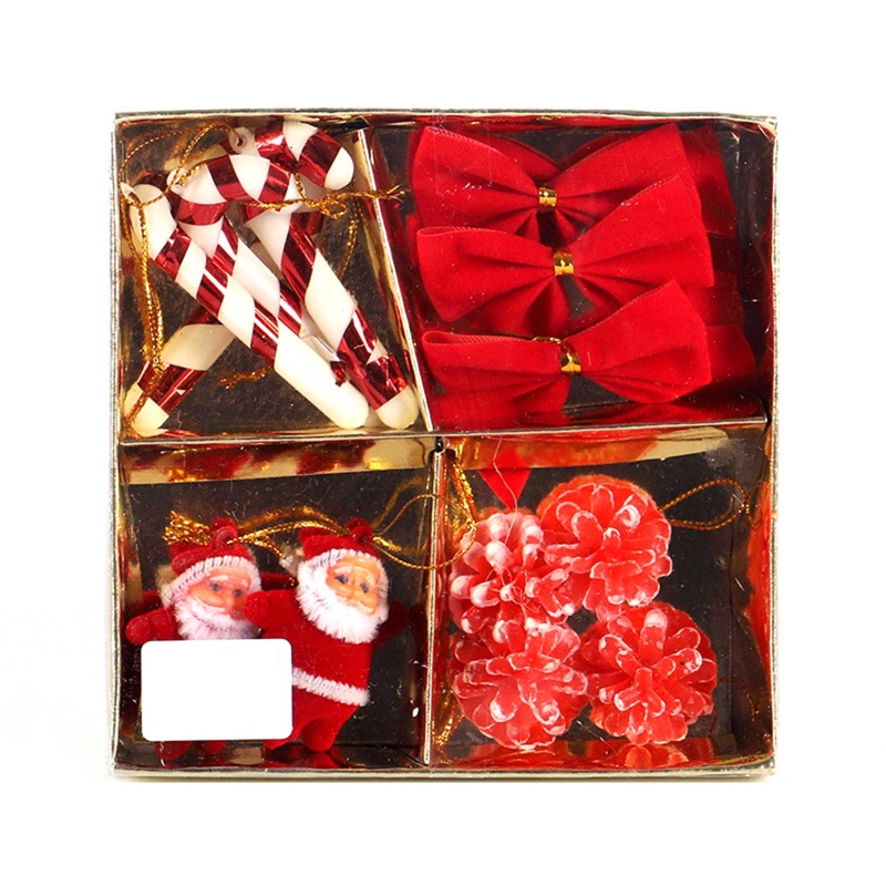 Set 16 quả châu treo trang trí cây thông noel/ năm mới