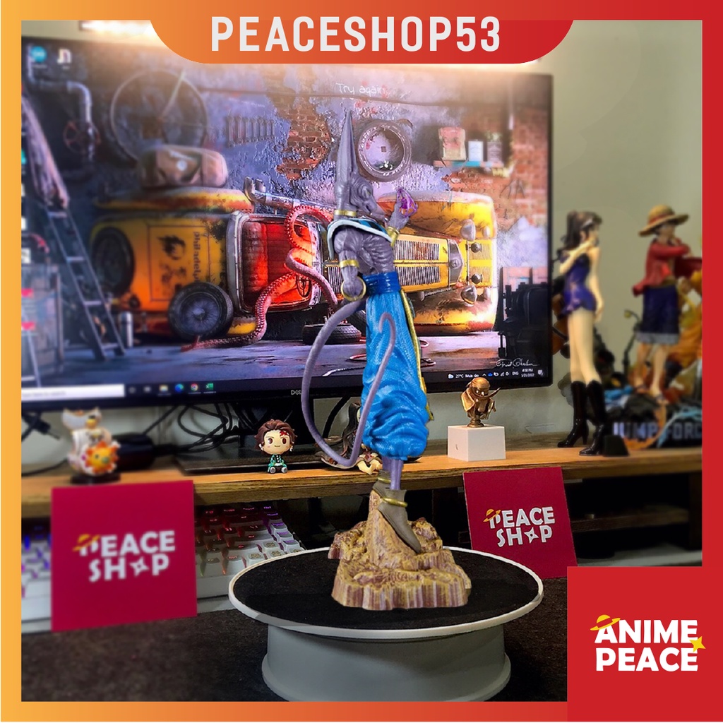 Mô hinh Dragon Ball Z Beerus - Có hộp - Thần hủy diệt - Figure Anime Manga - Decor trang trí nhà cửa - MH93